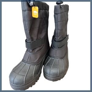 NEW Columbia Snow Boot- Winter‎ Hi-Top Insulate Drawstring Black Woman's Size 7